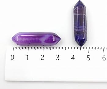 Amazon | パープルアゲート ポイント型 2個 No.05 浄化用 天然石 Amazon | パープルアゲート ポイント型 2個 No.05 浄化用 天然石